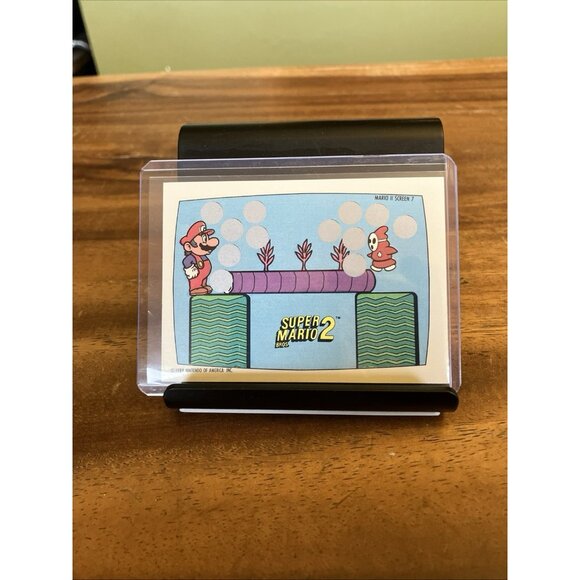 Super Mario Bros. 2 1989 Topps Nintendo Scratch-Off UNSCRATCHED - Picture 7 of 7